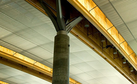 Commercial Sheet Metal Roof Columns