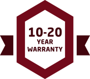 10-20 year warranty